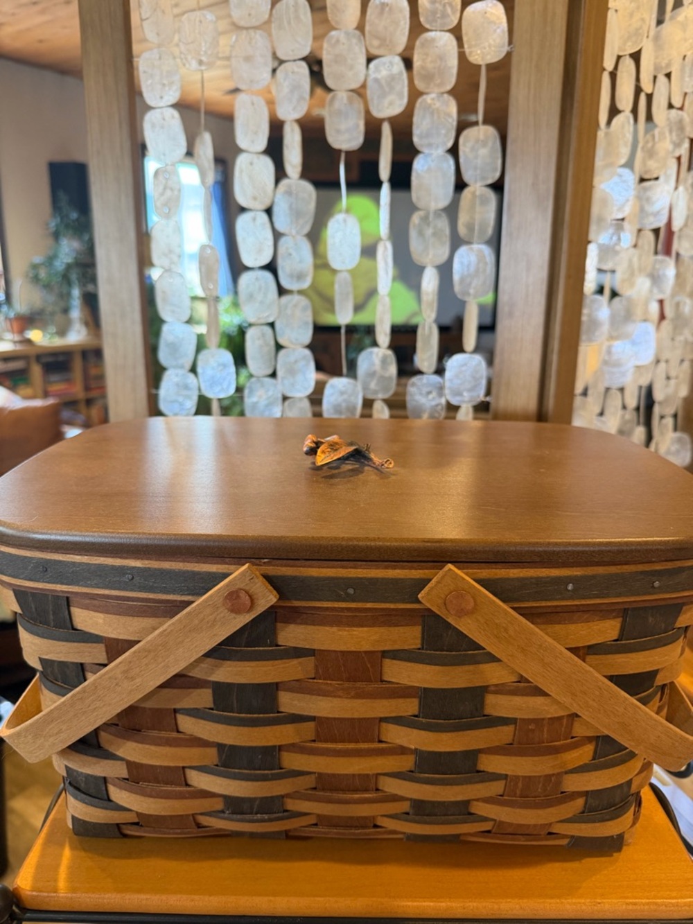 Longaberger Signature Weave Medium Market with Cooler & Special Knob